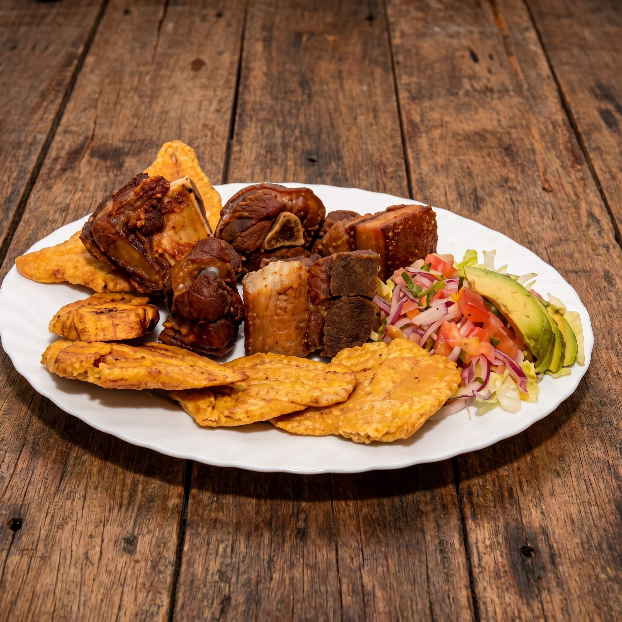 Chicharrón con Patacón
